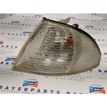 BMW E46 sedan touring facelift előtti bal első fehér index lámpa   BMW E46 sedan touring facelift előtti bal első fehér index lámpa