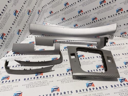 BMW E46 compact M paket silver cube beltér műszerfal dekor léc díszléc dekorléc szett