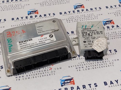 BMW E46 325i automata M54B25 ECU EWS computer motorvezérlő indító szett