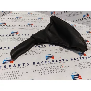 BMW E46 fekete bőr kézifék szoknya zsák markolat