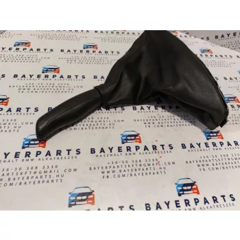 BMW E46 fekete bőr kézifék szoknya zsák markolat