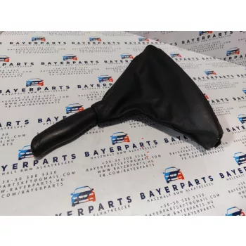 BMW E46 fekete bőr kézifék szoknya zsák markolat