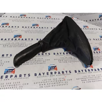 BMW E46 fekete bőr kézifék szoknya zsák bőr markolattal
