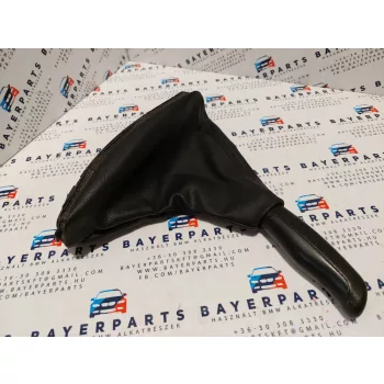 BMW E46 fekete bőr kézifék szoknya zsák markolat