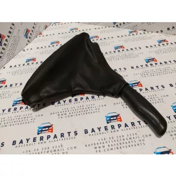 BMW E46 fekete bőr kézifék szoknya zsák markolat