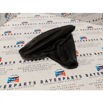 BMW E46 fekete bőr kézifék szoknya zsák