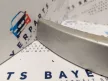 BMW E46 sedan touring pre bal első ezüst titansilber bajuszléc bajusz léc  - hibás