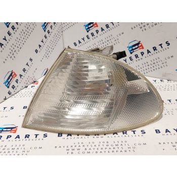 BMW E46 sedan touring facelift előtti gyári bal első fehér index lámpa - hibás   BMW E46 sedan touring facelift előtti gyári bal első fehér index lámpa - hibás