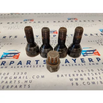   BMW E21 E30 E36 E46 E90 E87 E28 E34 E39 E60 E32 E38 X1 X5 stb. gyári kerékcsavar kerék csavar kerékőr őr /16/