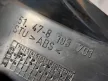 BMW E46 sedan touring fekete bal hátsó küszöb takaró küszöbtakaró borítás - karcos