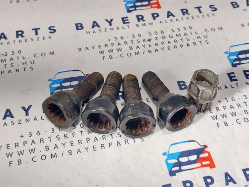 BMW E21 E30 E36 E46 E90 E87 E28 E34 E39 E60 E32 E38 X1 X5 stb. gyári kerékcsavar kerék csavar kerékőr őr /15/