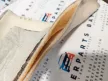 BMW E46 coupe bal első bézs A oszloptakaró oszlop takaró