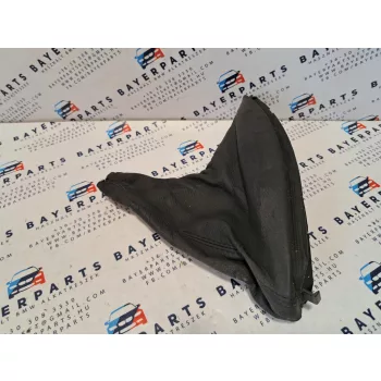   BMW E46 fekete bőr kézifék szoknya zsák bőr markolat - kis hibával