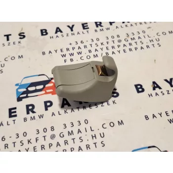   BMW E81 E82 E87 F45 F46 E92 F30 F31 F34 F35 F80 F32 F36 F82 E60 F10 F06 F13 F01X1 X3 X4 X5 X6 sedan touring szürke napellenző rögzítő tartó fül konzol tetőkárpit