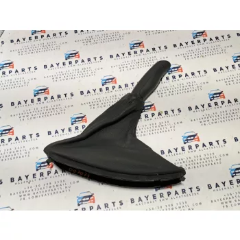 BMW E46 fekete bőr kézifék szoknya zsák markolat