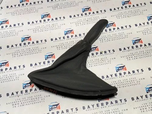 BMW E46 fekete bőr kézifék szoknya zsák markolat