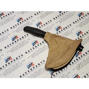   BMW E39 bézs beige bőr kézifékszoknya kézifék szoknya zsák - lyukas 