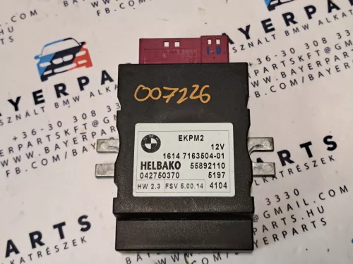 BMW E87 E90 E60 X5 EKPM ekpm2 AC üzemanyag szivattyú relé vezérlő modul doboz