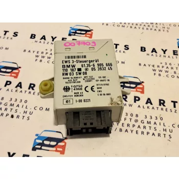   BMW E46 E39 E38 E53 X5 X3 Z4 EWS 3 immobiliser doboz vezérlő