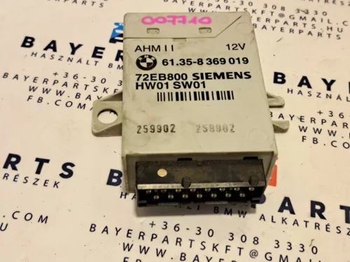 BMW E46 E38 E39 X5 gyári vonóhorog modul doboz vezérlő AHM II