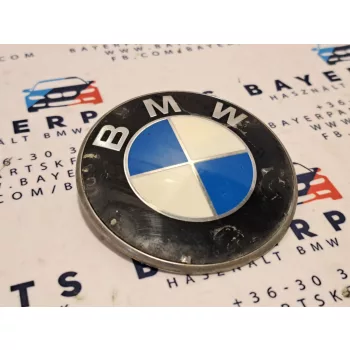 Bmw E46 E90 F30 stb. 74mm bontott hátsó embléma - kopott