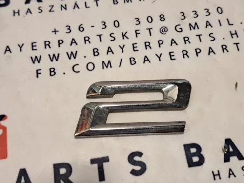 Bmw E46 hátsó gyári hátsó 2-es 2 típusjelzés csomagtérfedél embléma felirat