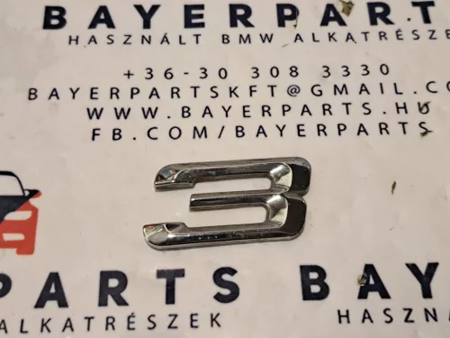 Bmw E46 hátsó gyári hátsó 3-as 3 típusjelzés csomagtérfedél embléma felirat 