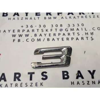   Bmw E46 hátsó gyári hátsó 3-as 3 típusjelzés csomagtérfedél embléma felirat 