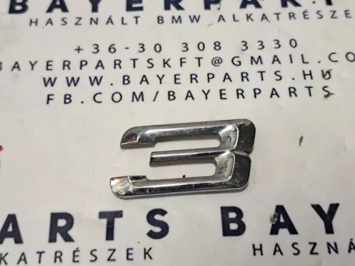 Bmw E46 hátsó gyári hátsó 3-as 3 típusjelzés csomagtérfedél embléma felirat 