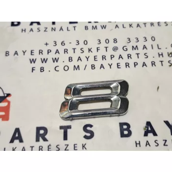   Bmw E46 hátsó gyári hátsó 8-as 8 típusjelzés csomagtérfedél embléma felirat  