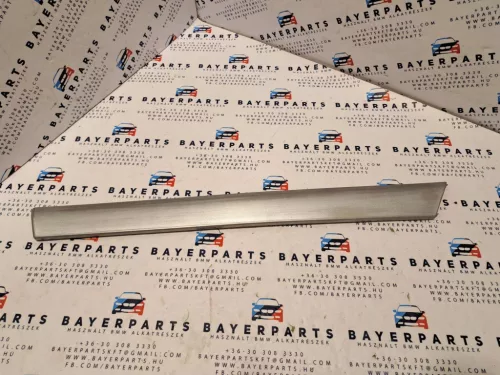 BMW E46 sedan touring ezüst bal első ajtó dekorléc dekor díszléc léc - karcos