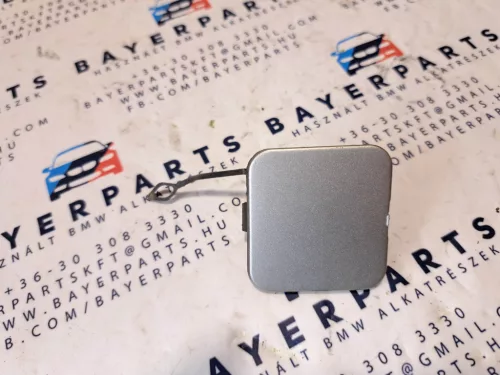 BMW E46 facelift sedan hátsó fekete lökhárító vonószem takaró