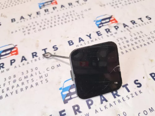 BMW E46 facelift sedan hátsó fekete lökhárító vonószem takaró