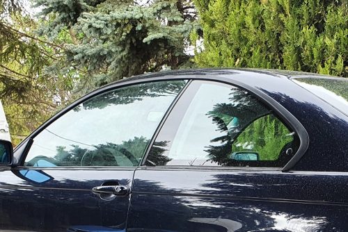 BMW E46 coupe matt fekete shadowline vízlehúzó szett díszléc dekorléc