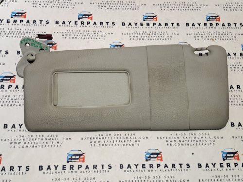 BMW E39 sedan touring szürke bal sminktükrös - világítós - napellenző