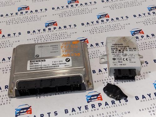 BMW E46 320i  automata M54B22 170le  ECU EWS computer motorvezérlő indító szett