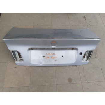 BMW E46 sedan facelift sérült ezüst titansilber csomagtér csomagtartó ajtó fedél   BMW E46 sedan facelift sérült ezüst titansilber csomagtér csomagtartó ajtó fedél