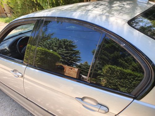 BMW E46 sedan M paket fényes fekete high glossy shadowline vízlehúzó szett dekorléc