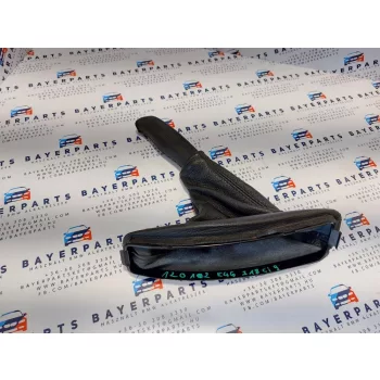 BMW E46 fekete bőr kézifék szoknya zsák markolat