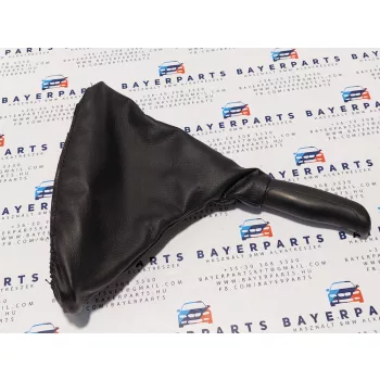   BMW E46 fekete bőr kézifék szoknya zsák markolat  - M varrás