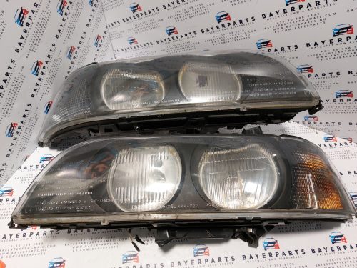 BMW E39 első angel eyes lámpa fényszóró párban - hibákkal 