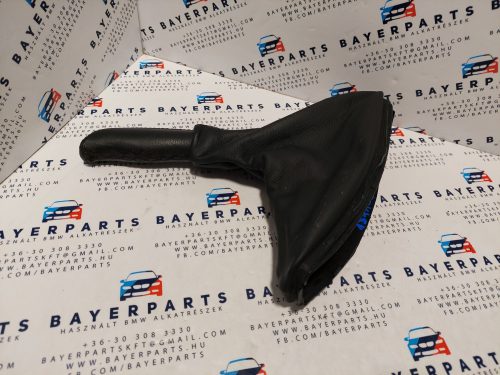 BMW E46 fekete bőr kézifék szoknya zsák markolat