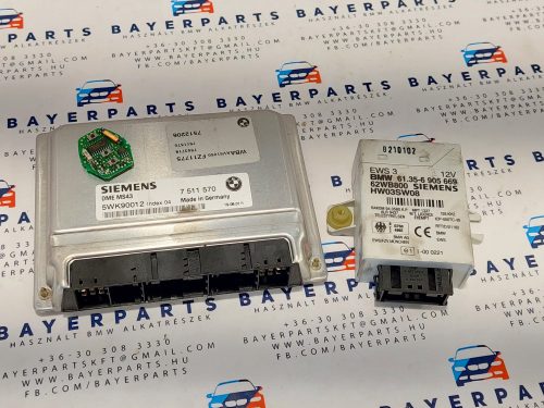 BMW E46 330i automata M54B30 ECU EWS computer motorvezérlő indító szett