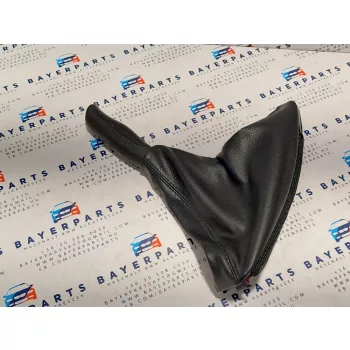 BMW E46 fekete bőr kézifék szoknya zsák markolat