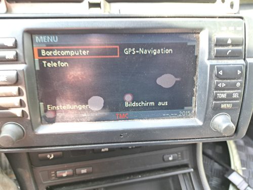 BMW E46 16:9 nagy navi navigáció fejegység kijelző - CD - kijelző hibával