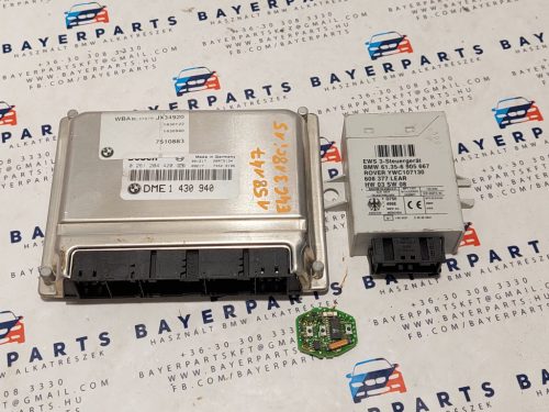 BMW E46 318i 318ci M43 M43TUB19 ECU EWS computer motorvezérlő szett - manuális