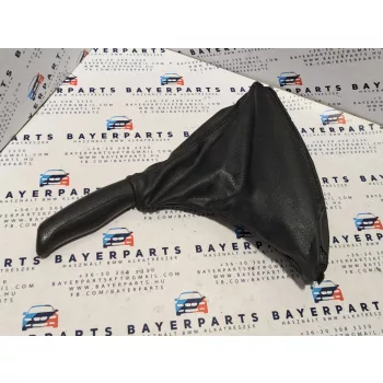 BMW E46 fekete bőr kézifék szoknya zsák markolat