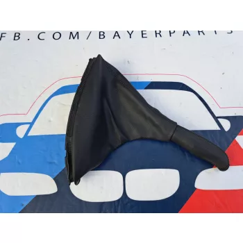 BMW E46 fekete bőr kézifék szoknya zsák bőr markolat