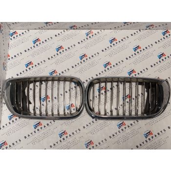 BMW E46 facelift sedan touring króm vese hűtőrács grill - fülhiányos   BMW E46 facelift sedan touring króm vese hűtőrács grill - fülhiányos