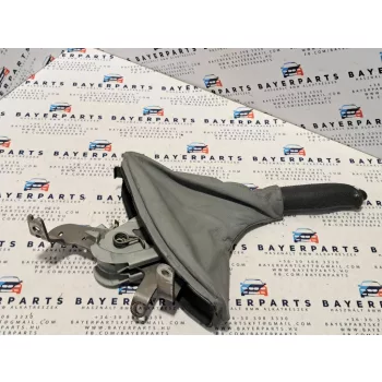   BMW E46 bőr kézifék markolat szoknya karral együtt - szürke  
